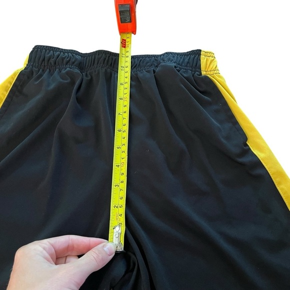 🌼 5/$25 Body Glove Boys Black Yellow Athletic Shorts Size 10/12 Basketball - Picture 7 of 9